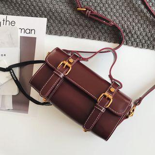 Double Belt Crossbody Bag