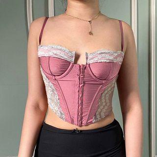 Spaghetti Strap Lace-panel Camisole Top