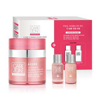 Carezone - Doctor Solution A-cure 13 Trouble Calming Cream Set: Cream 50ml + Clarifying Toner Ex 31ml + Emulsion Ex 31ml 3pcs