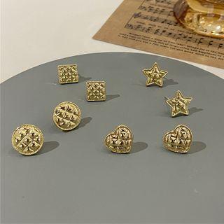 Alloy Heart / Square / Star Earring