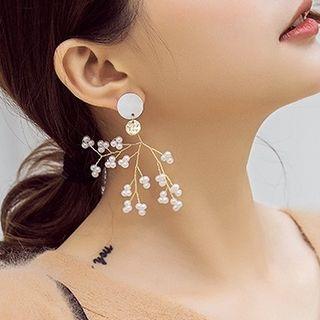 Faux Pearl Branches Earring As Shown In Figure - One Size