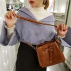 Bell Sleeve Striped Loose-fit Blouse