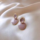 Glaze Dangle Earring 1 Pair - Mauve Pink - One Size
