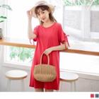 Cold Shoulder Lace-up Dress