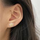 Flower Stud Earring 1 Pair - S925silver Earring - One Size