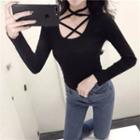 Long-sleeve Strappy Top