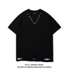 Chain Distressed T-shirt