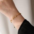 Layered Alloy Bracelet Bracelet - Gold - One Size