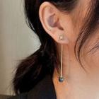 Rhinestone Dangle Earring 1 Pair - Silver Needle - Earring - Windmill - One Size
