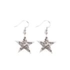 Lettering Star Earrings