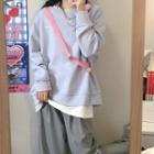 Long Sleeve Loose Sweatshirt / Wide-leg Sweatpants