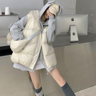 Zip Padded Vest / Crossbody Bag