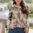 Painting Large Flower Jacket / Semi Skirt