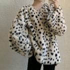 Leopard Sweatshirt / Wide Leg Pants