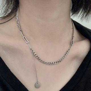 Chain Necklace 0886a - Silver - One Size