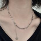 Chain Necklace 0886a - Silver - One Size