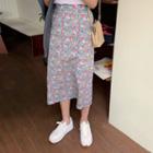 H-line Long Floral Skirt