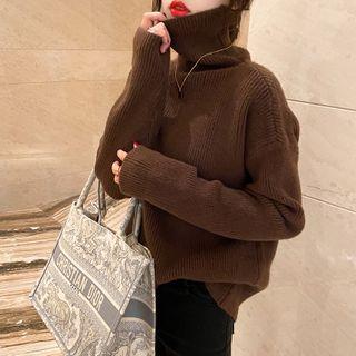 Turtleneck Loose Sweater In 8 Colors