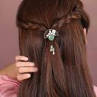 Retro Bead Hair Clip As Shown In Figure - One Size