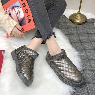 Quilted Ankle Snow Boots