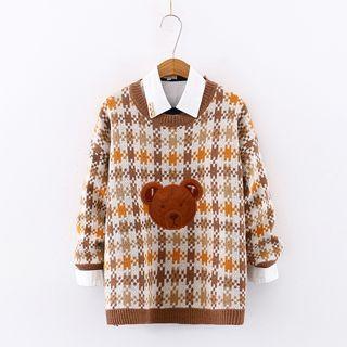 Beer Embroidered Printed Sweater / Shirt