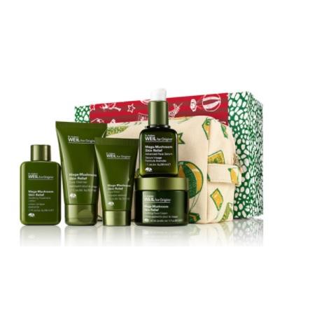 Origins - Dr. Andrew Mega Mushroom Set: Treatment Lotion 50ml + Face Serum 30ml + Face Mask 30ml + Face Cleanser 50ml + Face Cream 50ml 5 Pcs