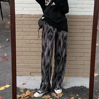 Tie-dye Print Loose Fit Pants