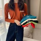 Multi-color Long-sleeve Top