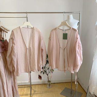 Plain Tie-strap Light Jacket