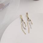 Chain Drop Earring 1 Pair - S925 Silver - Gold & Silver - One Size