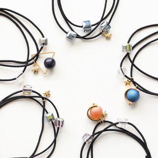 Planet / Star / Triangle Hair Tie (various Designs)