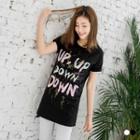 Short Sleeve Letter Printed T-shirt