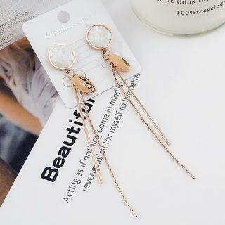 Stainless Steel Fringed Earring 1 Pair - E9612 - Earring - Tassel - One Size