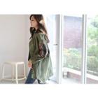 Embroidered Sleeve Parka