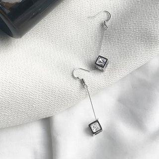 Cubic Crystal Drop Earring
