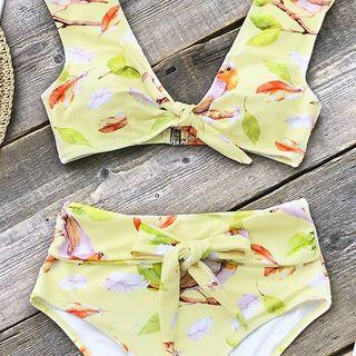 Bird Pattern Swim Swimsuit