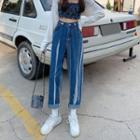Tie Dye Cropped Harem Jeans