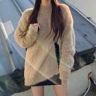 Fluffy Sweater Khaki - One Size