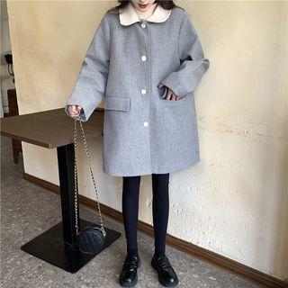 Single Breast Plain Coat