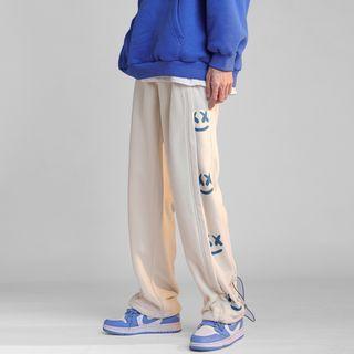 Smiley Face Loose Fit Pants