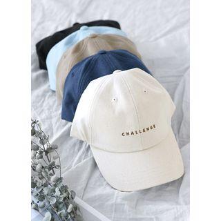 Challenge Letter-embroidered Baseball Cap