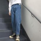 Straight-cut Wide Leg Jeans