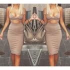 Cutout Midi Bodycon Dress