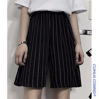 Pinstriped Shorts / Wide Leg Pants