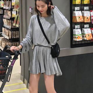 Long-sleeve T-shirt / Culottes