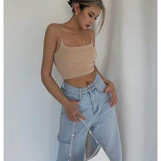 U-neck Cropped Camisole Top In 5 Colors
