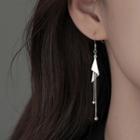 Triangle Sterling Silver Fringed Earring 1 Pair - Silver - One Size