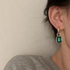 Faux Gemstone Alloy Dangle Earring