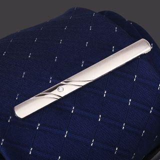 Alloy Tie Clip 1 Pc - J33 - Alloy Tie Clip - Silver - One Size