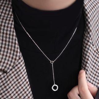 Hoop Pendant Sterling Silver Y Necklace